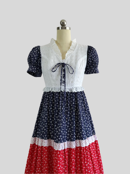 1970s Vicky Vaughn Dress - Liberty Belle