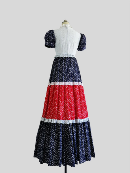 1970s Vicky Vaughn Dress - Liberty Belle