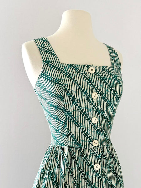 1960s Lanz Evergreen Dress