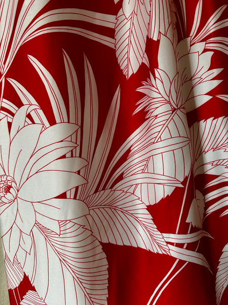 1970s /1980s Tropical Print Maxi Dress