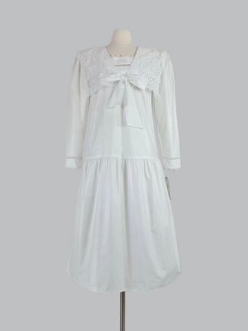 1980s white Gunne Sax Sailor Collar