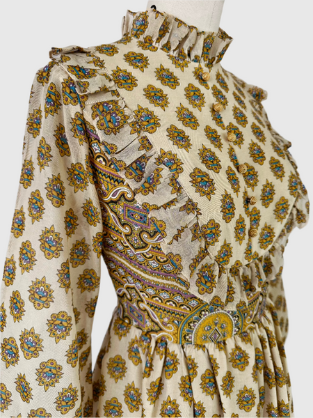 1970s Sunlit Medallion Dress