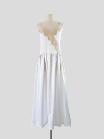 Vintage Lingerie Lace-Inset Gown