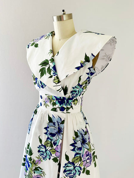 1980s White Summer Serenade Dress