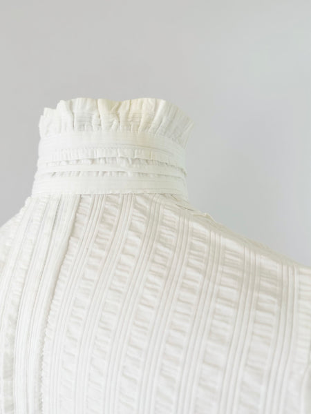 1970s Laura Ashley vintage white gown | Made In Carno Wales