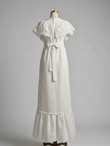 1970s Trivia By Charm of Hollywood Eyelet Maxi