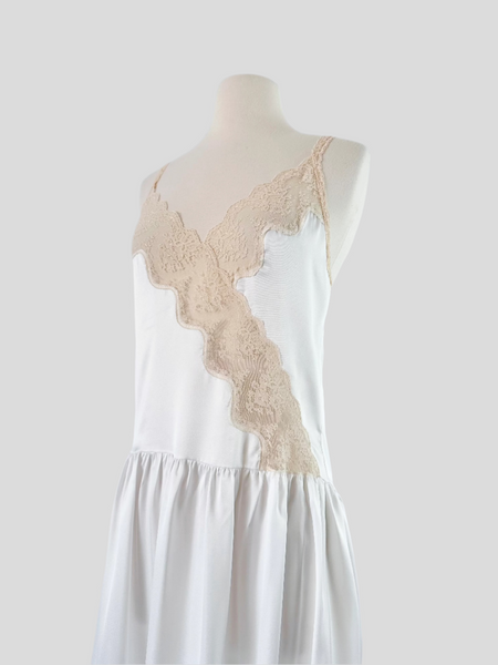 Vintage Lingerie Lace-Inset Gown