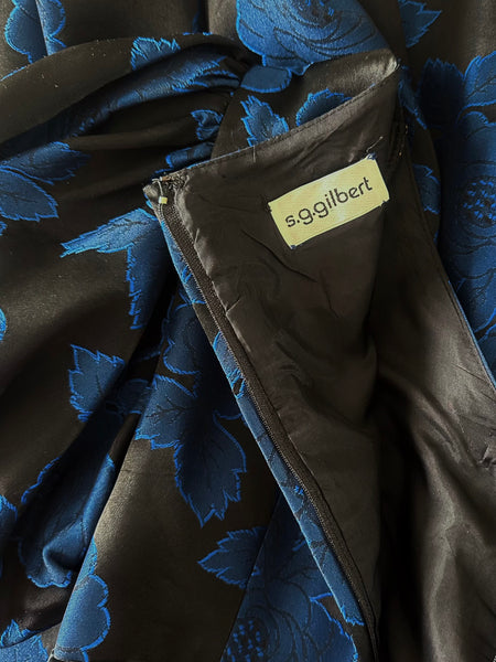 S.G.Gilbert Designer label inside vintage 1980s party dress