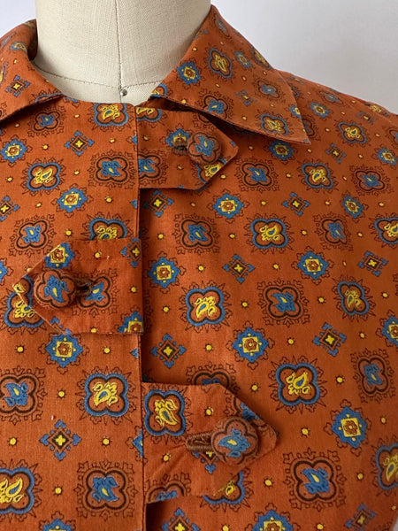 1960s Sienna Floral Medallion Dress