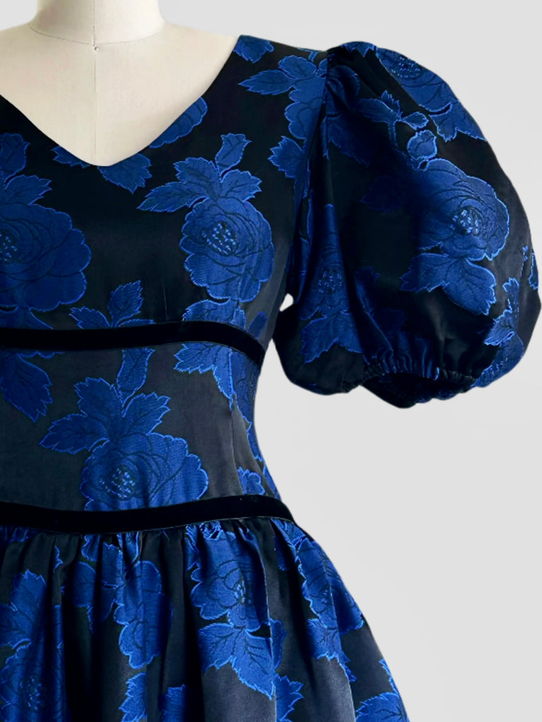 1980s Cocktail Dress - Sapphire Rose Dearly Vintage 1980s Cocktail Dress - Sapphire Rose Dearly Vintage