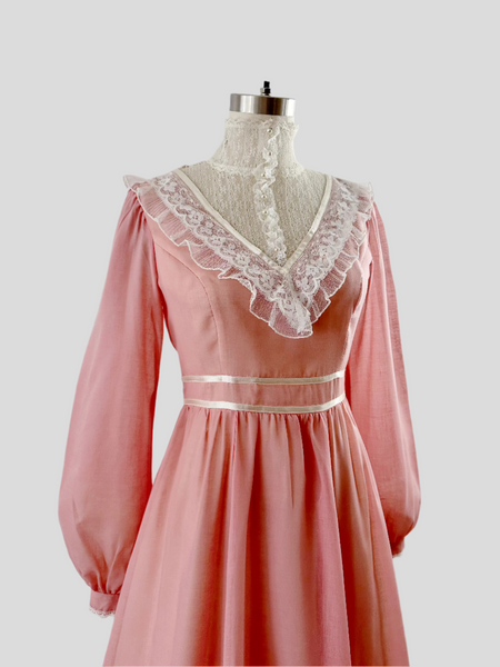 1970 Gunne Sax Gown in Cottage Rose