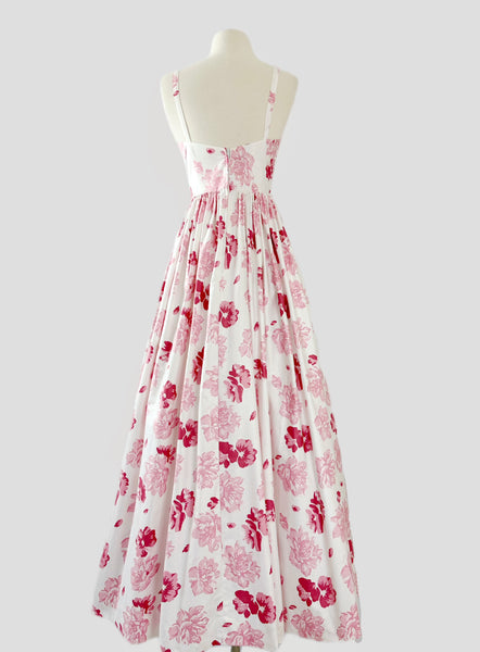 1980s LAURA ASHLEY Floral Gown