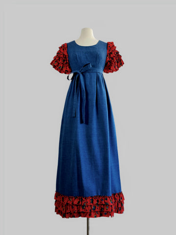 1970s Lori Till Dress – Blue Chambray