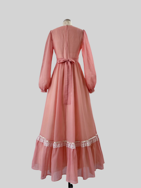 1970 Gunne Sax Gown in Cottage Rose