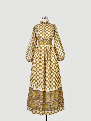 1970s Sunlit Medallion Dress