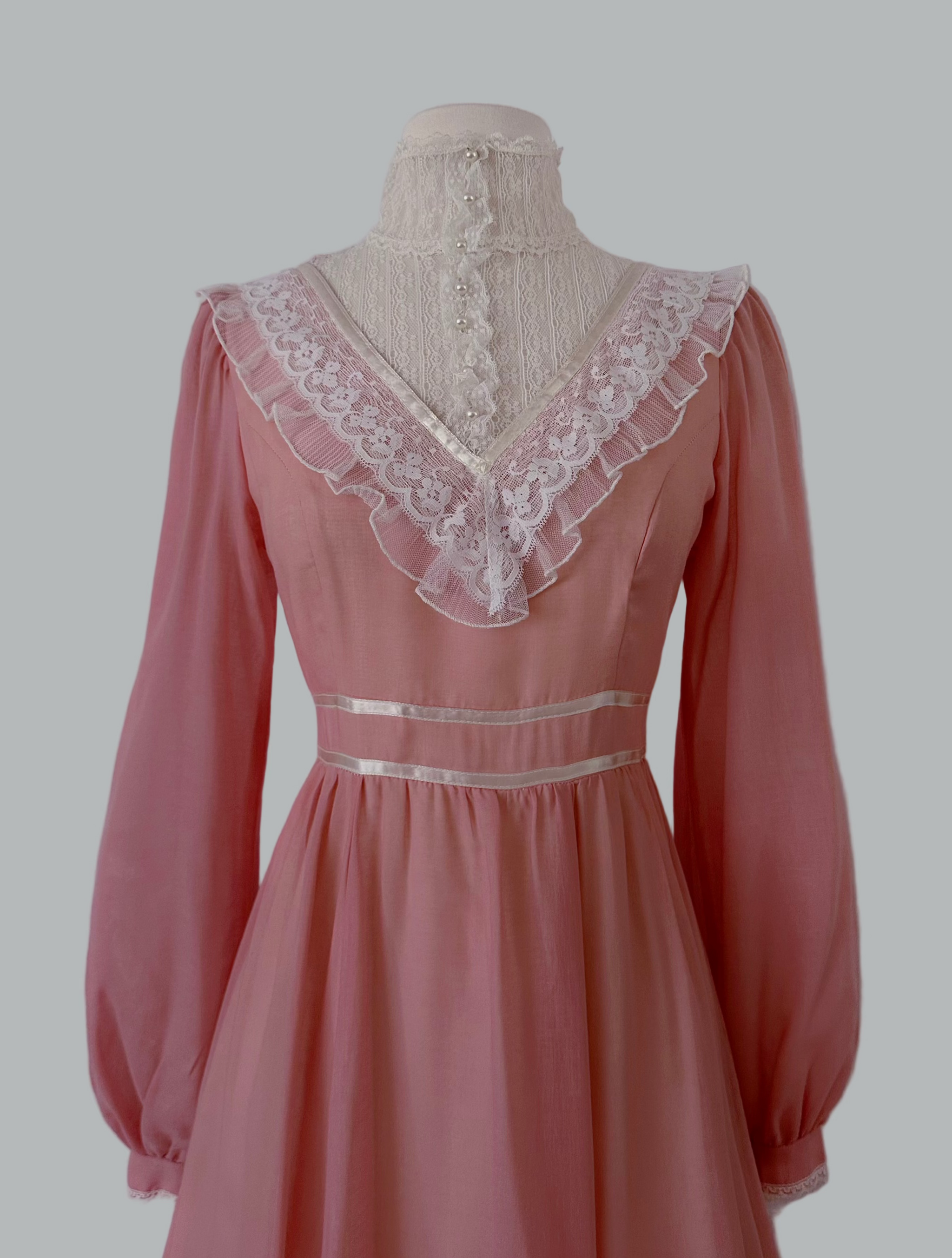 1970s Gunne Sax Dusty Rose Dress – Dearly Vintage