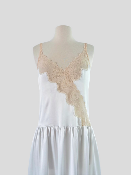Vintage Lingerie Lace-Inset Gown