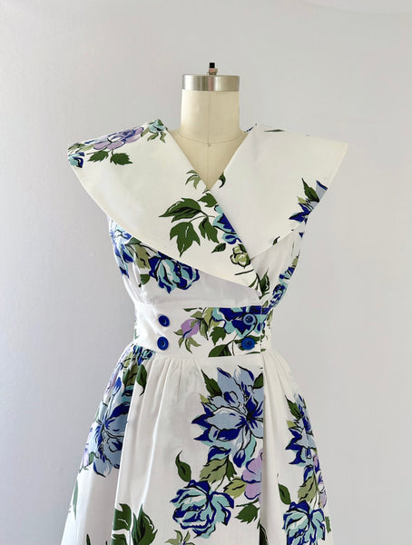 1980s White Summer Serenade Dress