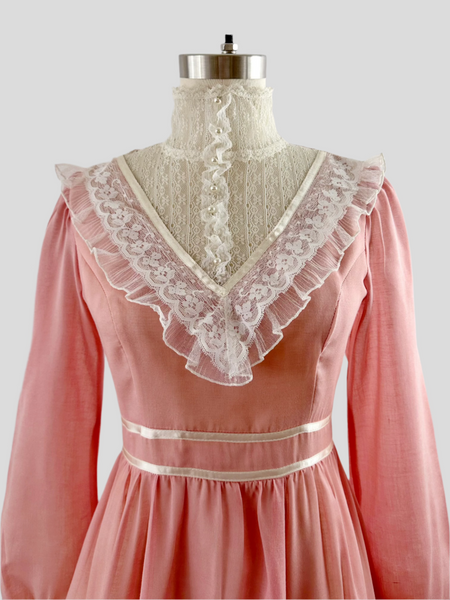 1970 Gunne Sax Gown in Cottage Rose