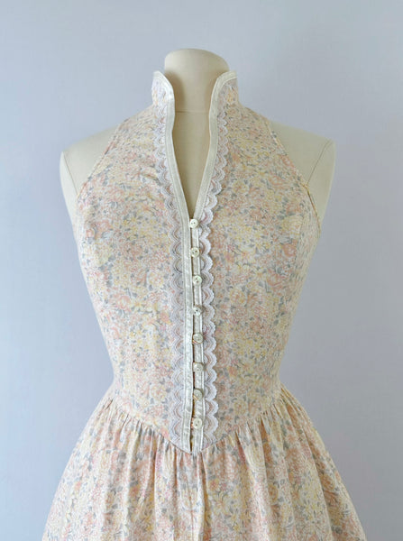 GUNNE SAX Vintage 1980s Floral Midi Dress