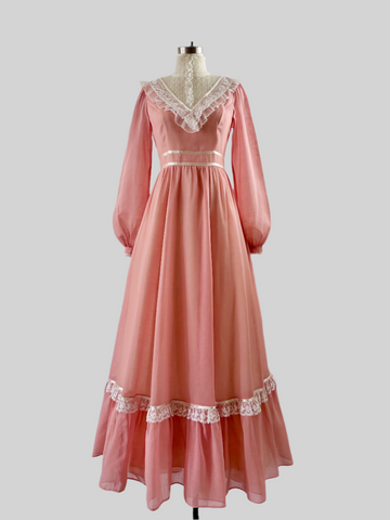 1970 Gunne Sax Gown in Cottage Rose