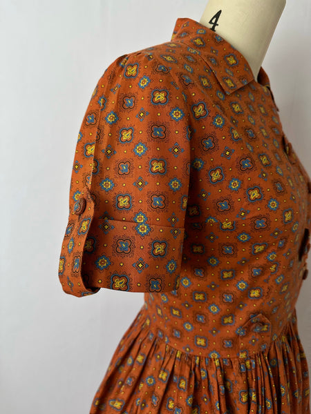 1960s Sienna Floral Medallion Dress