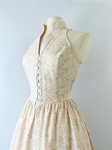 GUNNE SAX Vintage 1980s Floral Midi Dress