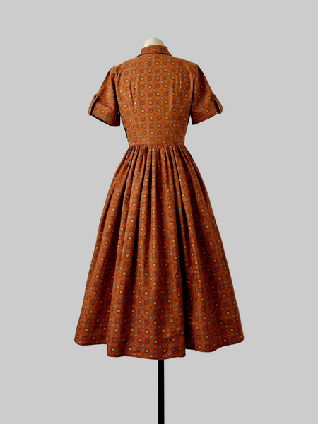 1960s Sienna Floral Medallion Dress