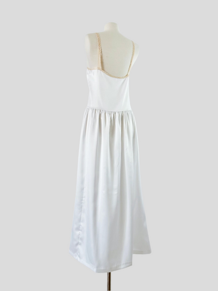 Vintage Lingerie Lace-Inset Gown