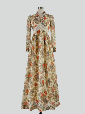 Floral Paisley vintage dress 