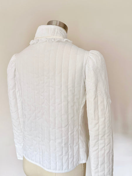 1970s Jessica’s Gunnies Quilted White Jacket
