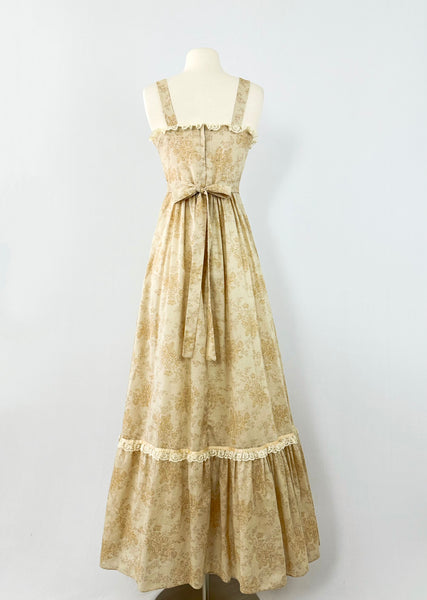 1970s Floral  Print Gown | CANDI JONES
