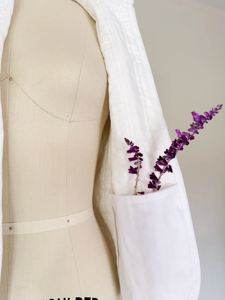 1970s Jessica’s Gunnies Quilted White Jacket