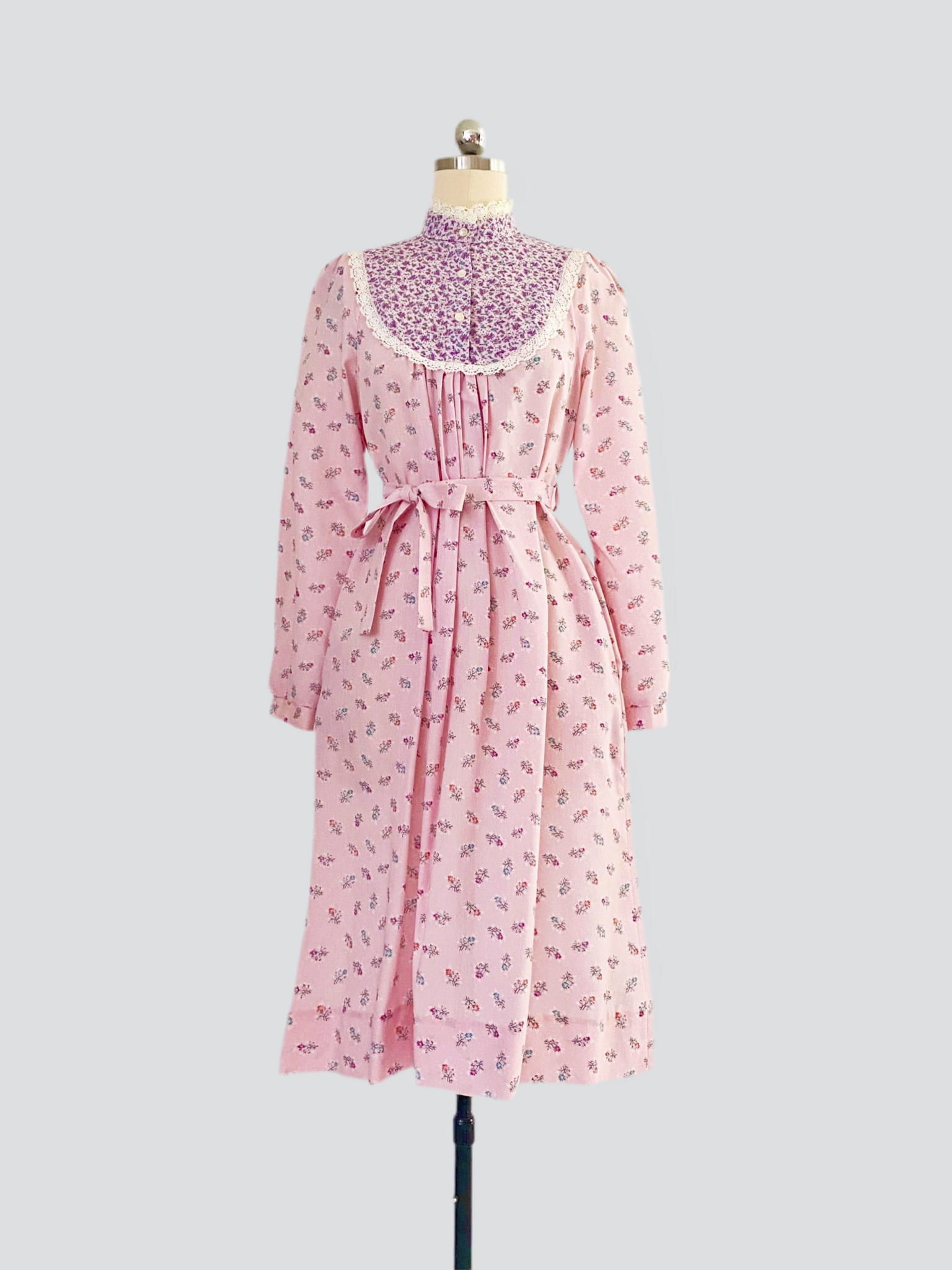 1980s Prarie Dress - Rosewater Pink