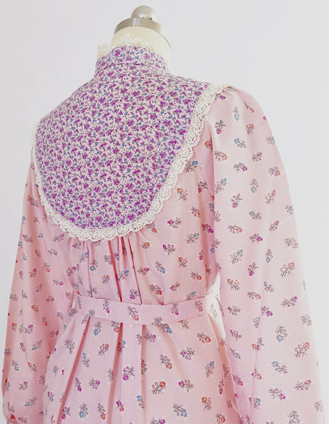 1980s Prarie Dress - Rosewater Pink