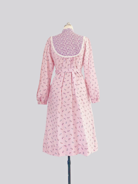 1980s Prarie Dress - Rosewater Pink