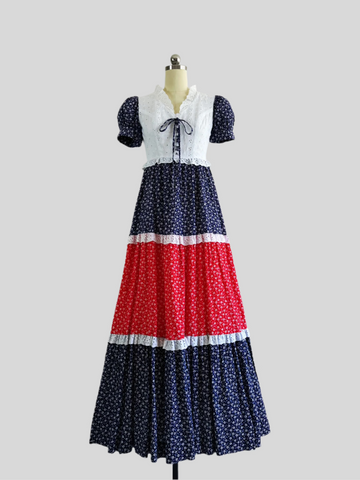 1970s Vicky Vaughn Dress - Liberty Belle