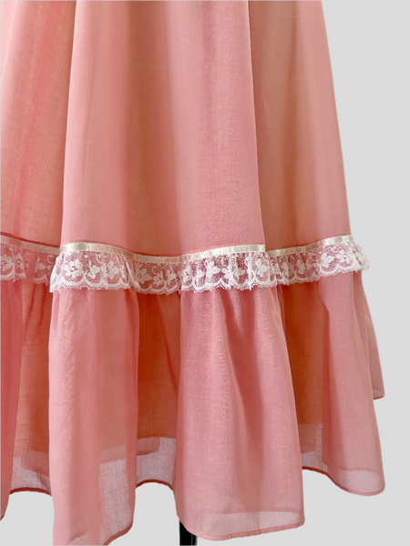 1970 Gunne Sax Gown in Cottage Rose