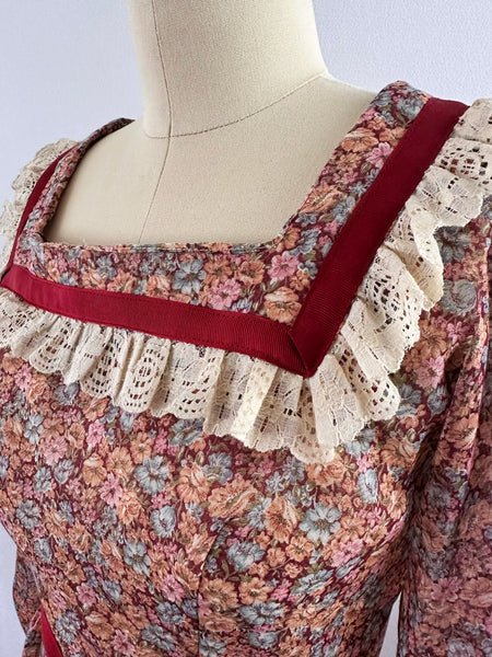 1970s Wildflowers Prairie Dress