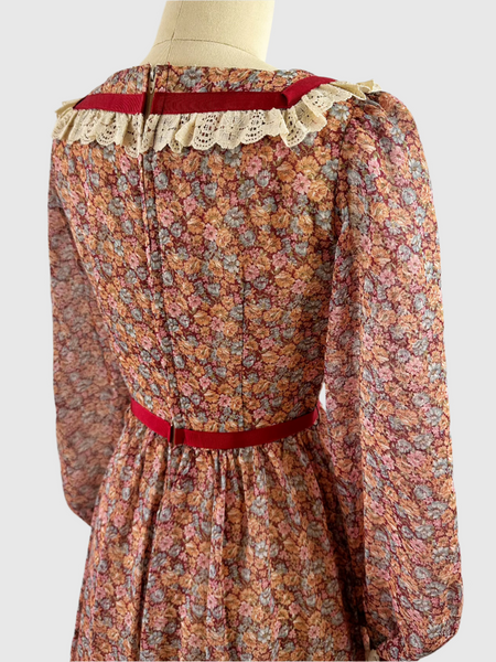 1970s Wildflowers Prairie Dress