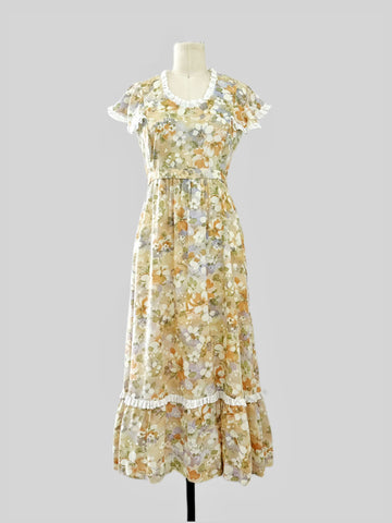 1970's Whispering Blossoms Dress