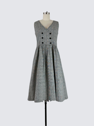 1980s Lanz Originals Dress in Prince of Wales Glen Plaid