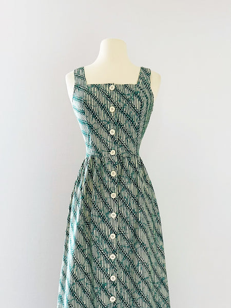 1960s Lanz Evergreen Dress