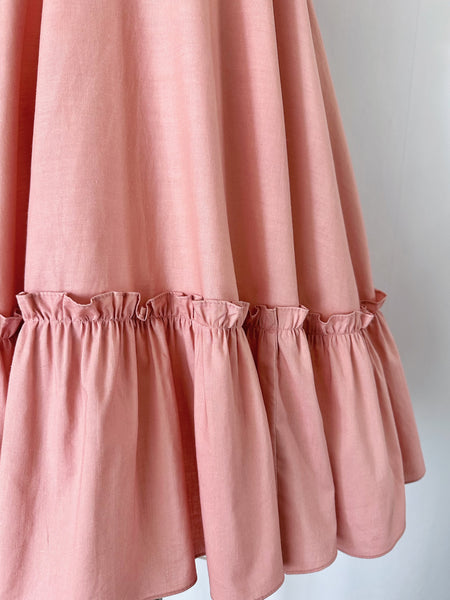 1970s Gunne Sax in Dusty Rose with Lace & Pearls