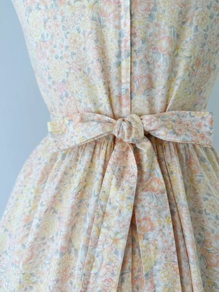GUNNE SAX Vintage 1980s Floral Midi Dress