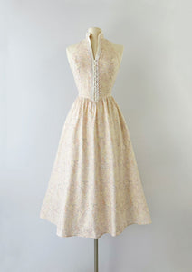 GUNNE SAX Vintage 1980s Floral Midi Dress