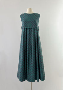 1980s Laura Ashley Printed Pinafore Dress