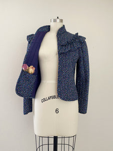 1970s Jessica's Gunnies Vintage Quilted Cotton Floral Jacket