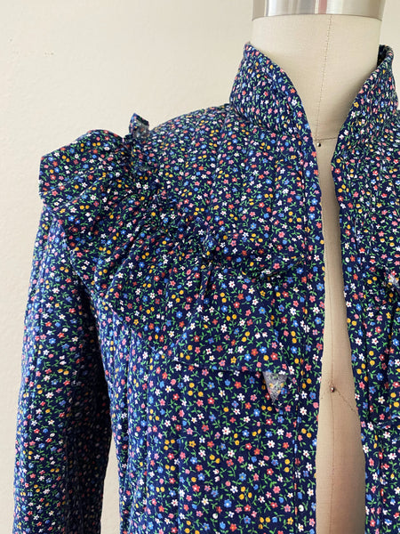 1970s Jessica's Gunnies Vintage Quilted Cotton Floral Jacket
