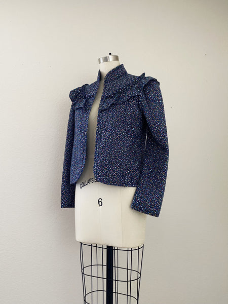 1970s Jessica's Gunnies Vintage Quilted Cotton Floral Jacket